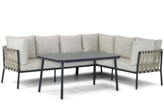 Lifestyle Garden Furniture Boretti dining loungeset 3-delig – Grijs-antraciet