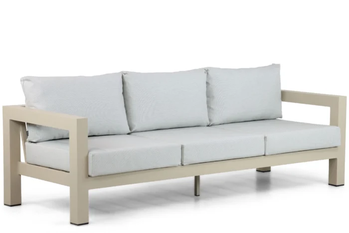 Lifestyle Garden Furniture Luca lounge tuinbank 3-zits - Taupe-naturel-bruin
