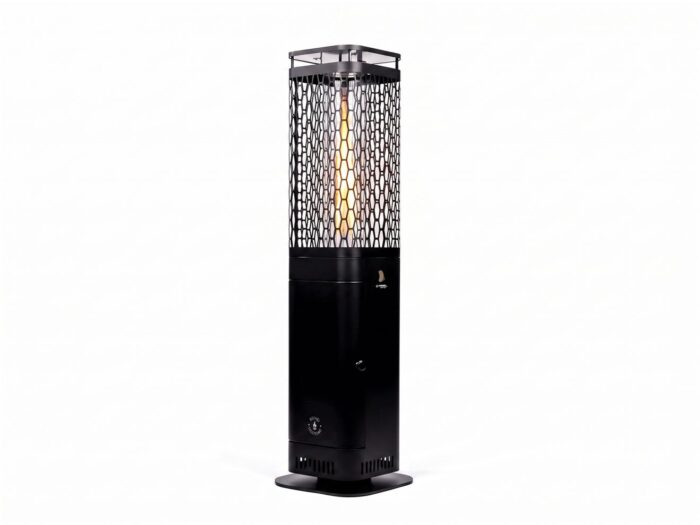 Monti HeatLine + 15% kassakorting | Blaze pellet terrasverwarmer 26x26x95cm – Zwart