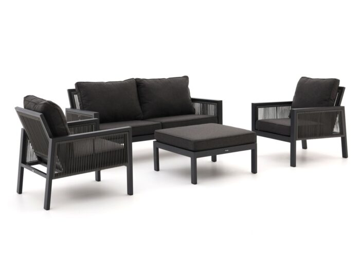Manifesto Furniture Manifesto Alzano stoel-bank loungeset 4-delig Laagste prijsgarantie! – Grijs