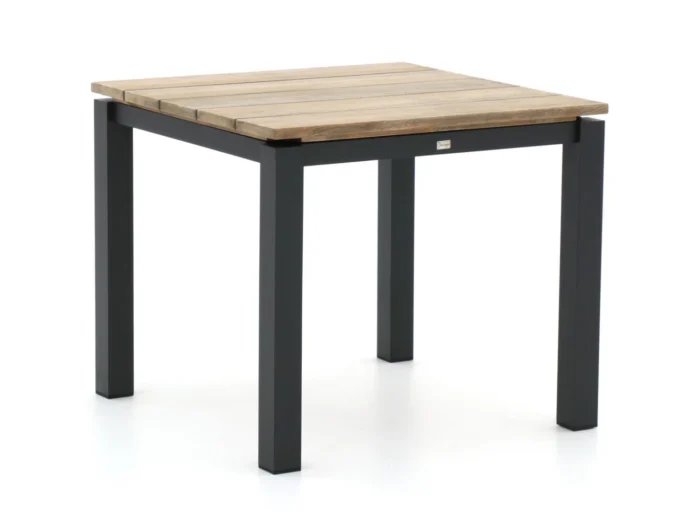 Bellagio tuinmeubelen Lagundo dining tuintafel 90x90cm - Grijs