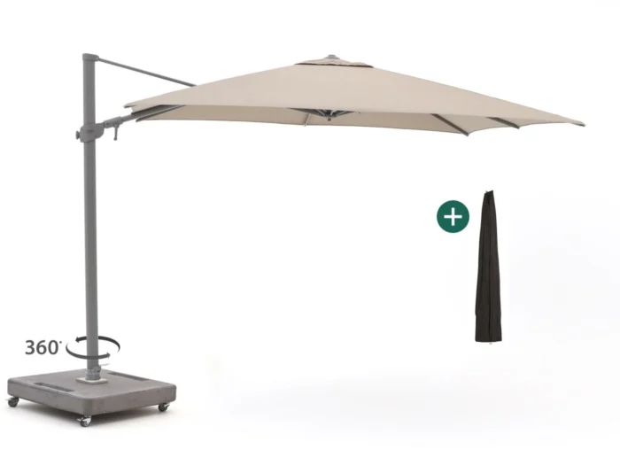 Shadowline Austin zweefparasol 300x300cm - Taupe