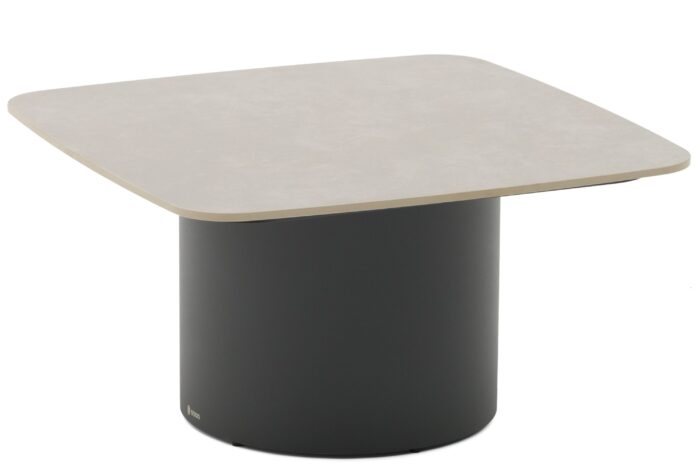 Coco Ronda loungetafel 70 x 70 cm – Grijs-antraciet