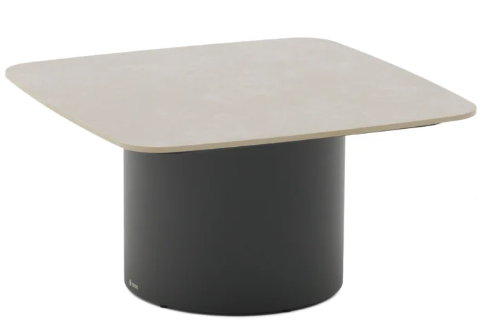 Coco Ronda loungetafel 70 x 70 cm - Grijs-antraciet