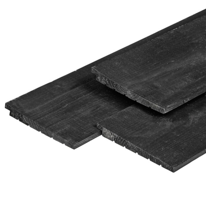 Tuindeco Zweeds rabat Excellent douglas zwart geimpregneerd 1,2/2,7×19,5×300 cm