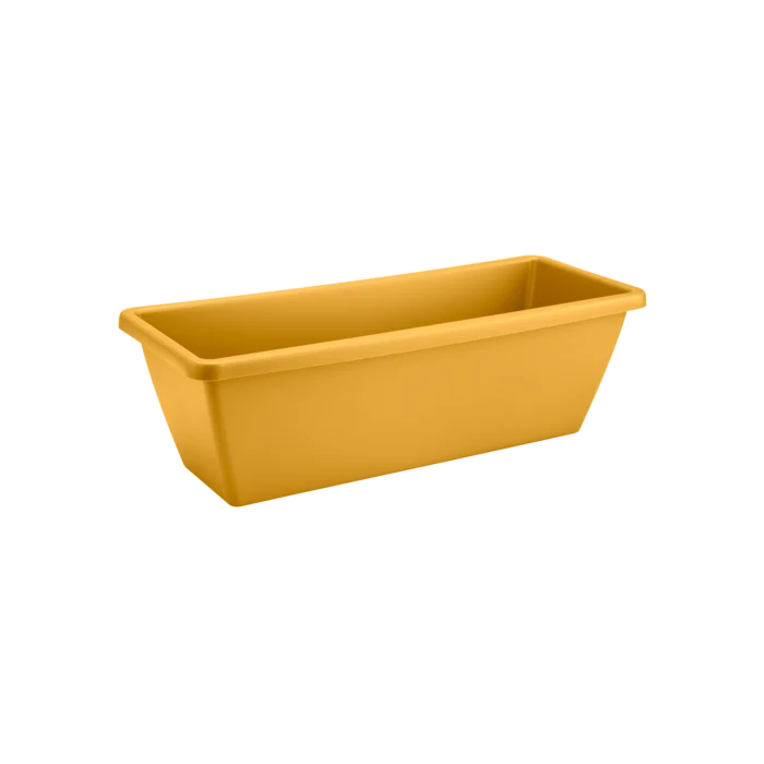Elho Barcelona trough 70 honey yellow plantenbak - geel