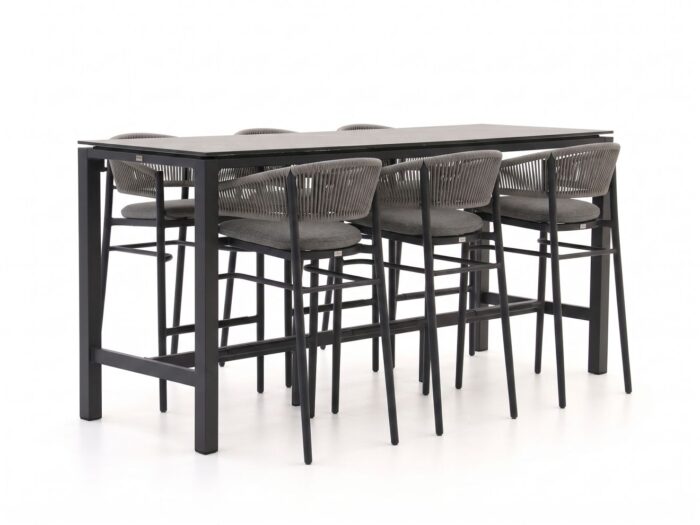Bellagio tuinmeubelen Bellagio Panaro/Trecenta 225cm barset 7-delig Laagste prijsgarantie! – Zwart
