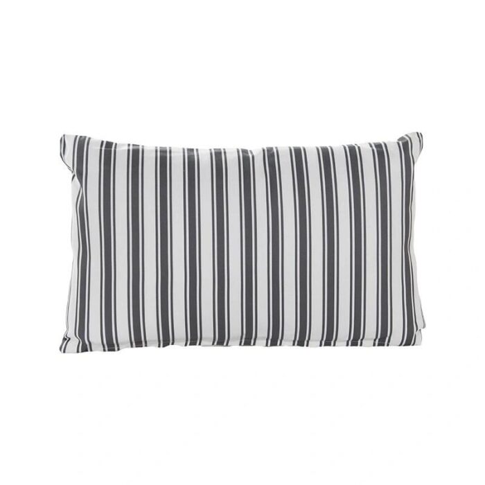 Annas collection Buitenkussen 30×50 cm Antraciet Streep Anna’s Collection – grijs