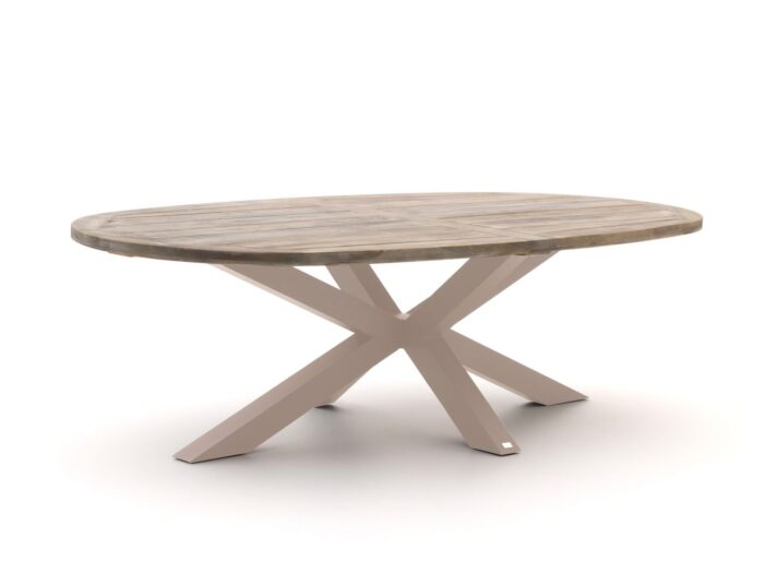 ROUGH Furniture ROUGH-Y Ellips low dining tuintafel 240x120cm Laagste prijsgarantie! – Taupe