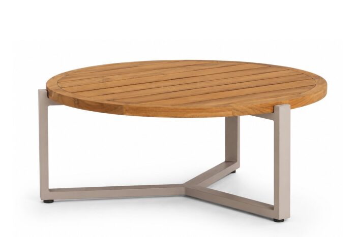 Apple Bee Monaco loungetafel 75 cm – Taupe-naturel-bruin