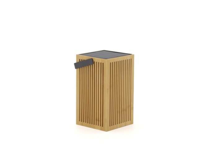 New Garden Okinawa lantaarn solar oplaadbaar dimbaar 14x,5×14,5x24cm Laagste prijsgarantie! – Taupe