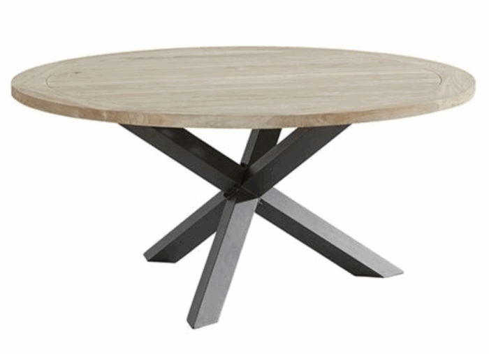 Taste Louvre dining tuintafel dia. 160 cm aluminium 4SO – bruin