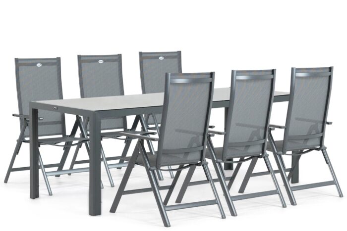 Hartman Aruba/Venustas 210 cm dining tuinset 7-delig – Grijs-antraciet