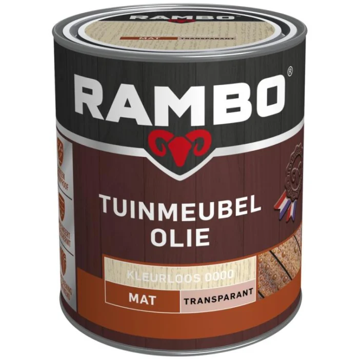 Rambo Tuinmeubelolie mat transp. 0,75l