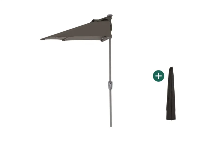 Shadowline balkonparasol 255x135cm - Zwart