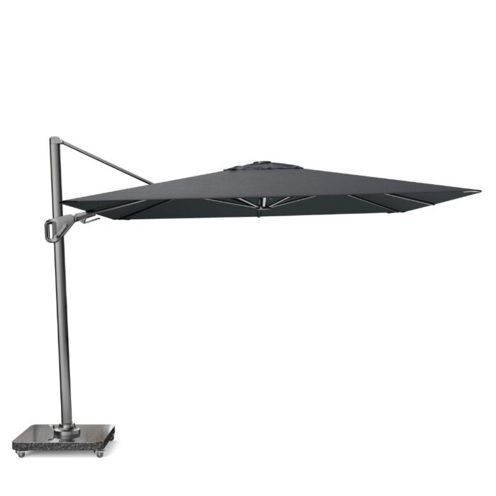 Platinum Nexus T² zweefparasol premium doek | 300x300cm | Faded Black – Zwart