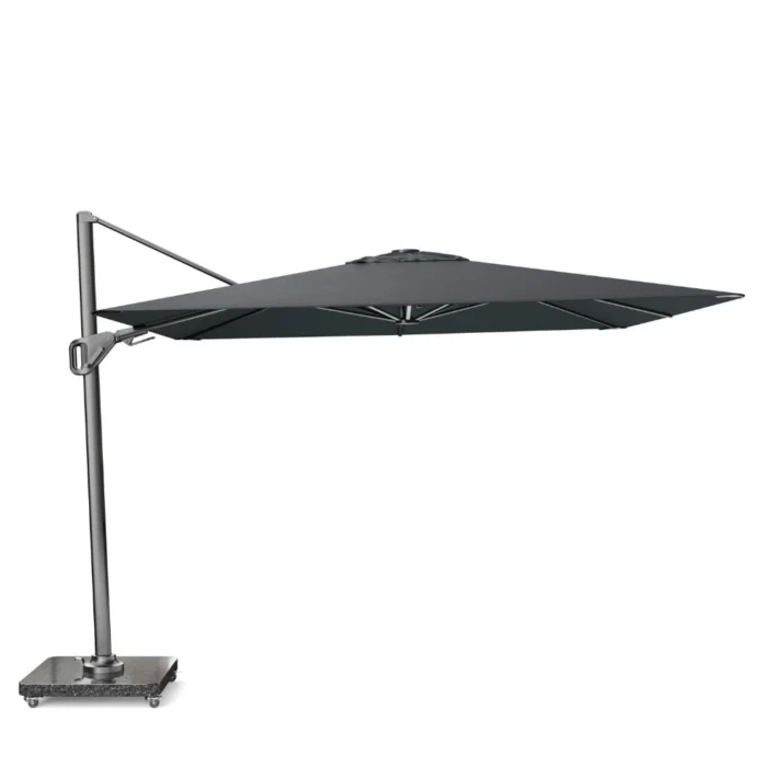 Platinum Nexus T² zweefparasol premium doek | 300x300cm | Faded Black - Zwart