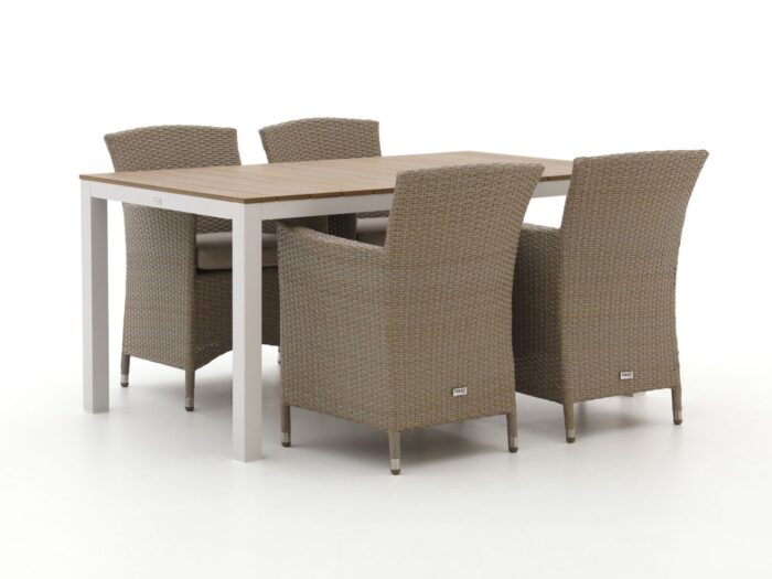 Forza Furniture Forza Cecita/Fidenza 160cm dining tuinset 5-delig Laagste prijsgarantie! – Bruin