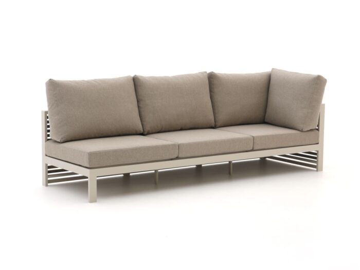 Bellagio tuinmeubelen Bellagio Cadora lounge tuinbank 3-zits linkerarm 246cm Laagste prijsgarantie! – Taupe