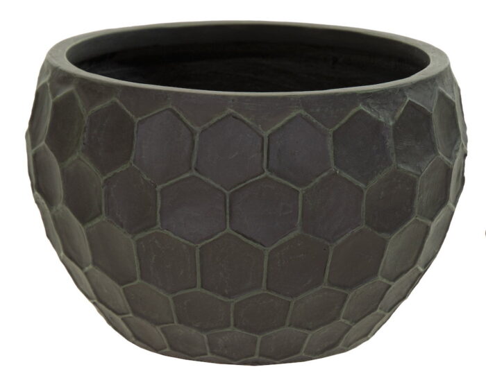 Mcollections Yara Bowl Low Forest D42.5H27 bloempot fiberclay clayfibre – groen