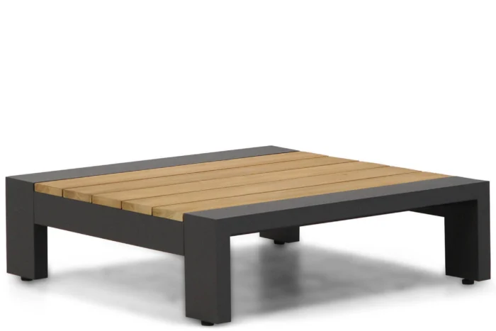 Lifestyle Garden Furniture Milano loungetafel 84 x 84 cm antraciet - Grijs-antraciet