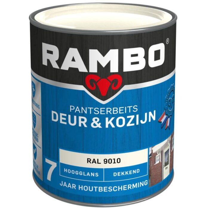 Rambo Pantserbeits deur en kozijn hg dek 9010 0,75l