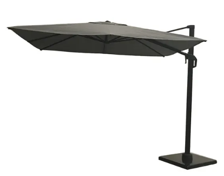 Platinum Zweefparasol Coolfit Plus 3,0×3,0 m antraciet – grijs