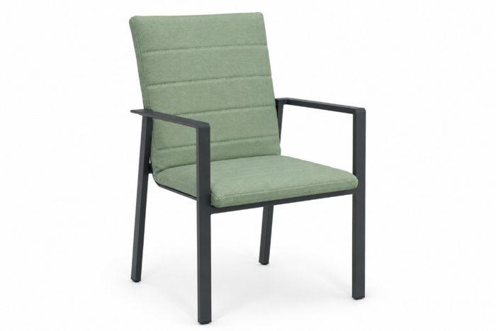 Lifestyle Garden Furniture Timo dining tuinstoel antraciet/moss green – Grijs-antraciet