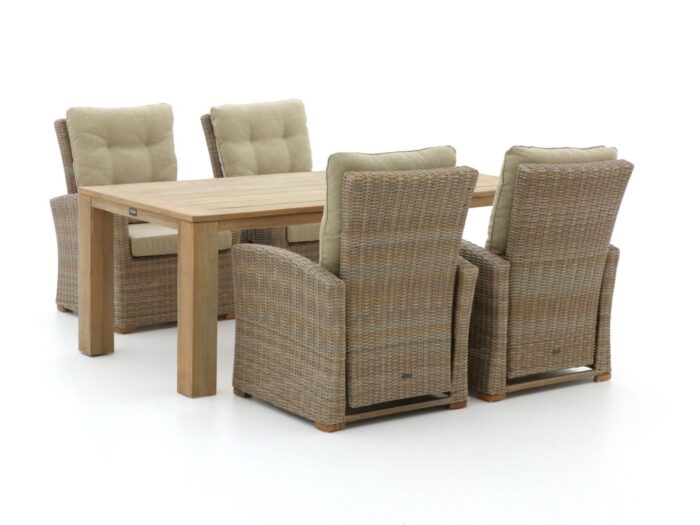 Intenso Furniture Intenso Mazzano/ROUGH-X 200cm lounge-dining tuinset 5-delig verstelbaar Laagste prijsgarantie! – Bruin
