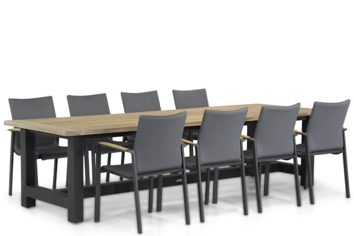 Lifestyle Garden Furniture Brandon/San Francisco 300 cm dining tuinset 9-delig – Grijs-antraciet