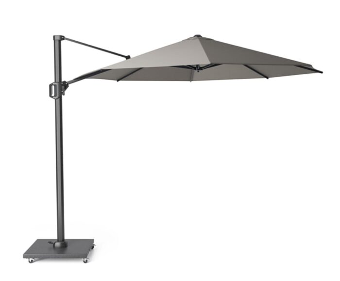 Platinum Zweefparasol Challenger T1 premium dia. 3,5 meter Manhattan zonwering – tweekleurig