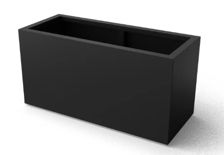 Geroba Artus rechthoekige Aluminium plantenbakken 1200 x 300 x 800 mm - zwart