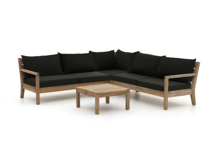 ROUGH Furniture Batang hoek loungeset 4-delig - Bruin