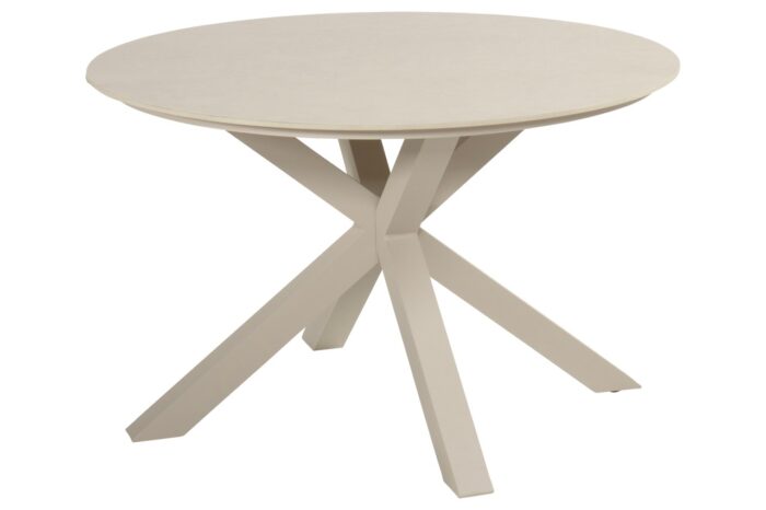 Hartman Xander ronde tuintafel 120cm – beige