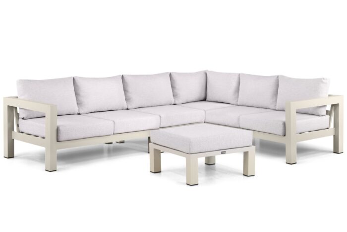 Lifestyle Garden Furniture Luca hoek loungeset 5-delig – Taupe-naturel-bruin