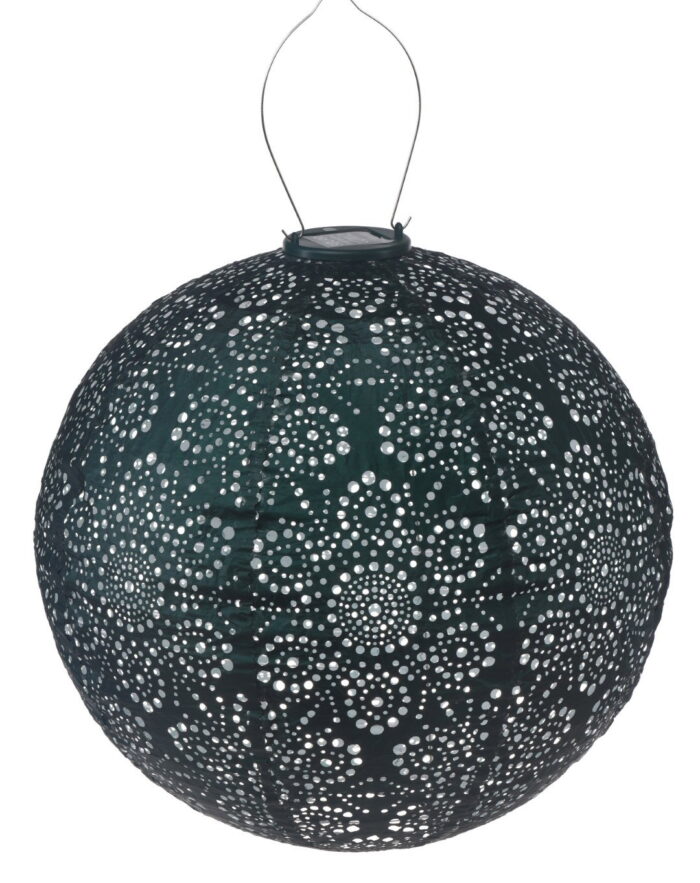 Lumiz Solar lampion rond fiore 40 cm groen