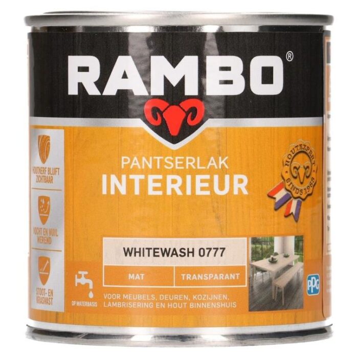 Rambo Pantserlak interieur mat 777 0,25l – transparant