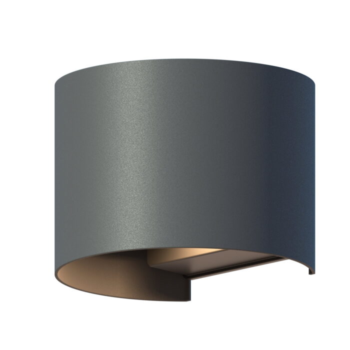 Calex Outdoor wall light oval antraciet – zwart