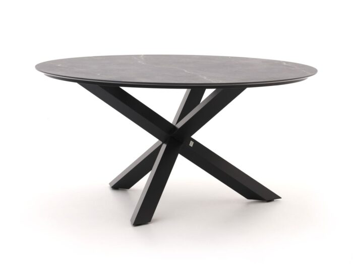Bellagio tuinmeubelen Lodola dining tuintafel ø 150cm – Zwart