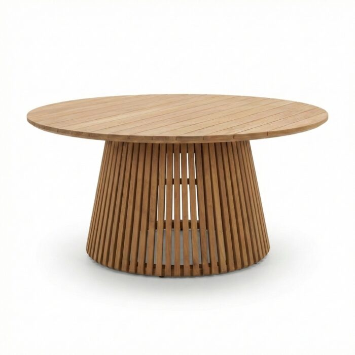 BUITEN living Palau dining tuintafel 8 personen | teakhout | Natural Teak | 180cm rond