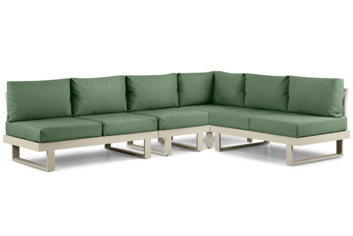 Lifestyle Garden Furniture Lorenzo hoek loungeset 4-delig – Taupe-naturel-bruin