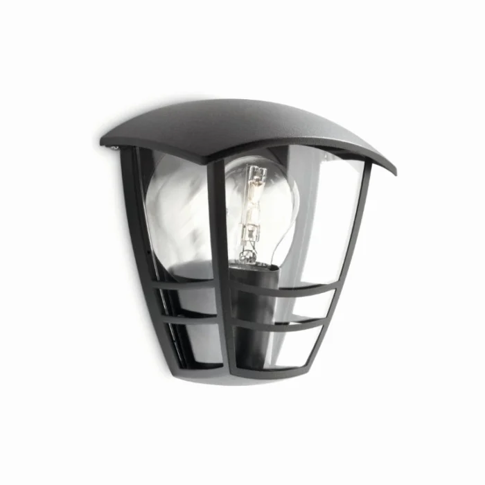 Philips Creek buitenwandlamp zwart verlichting