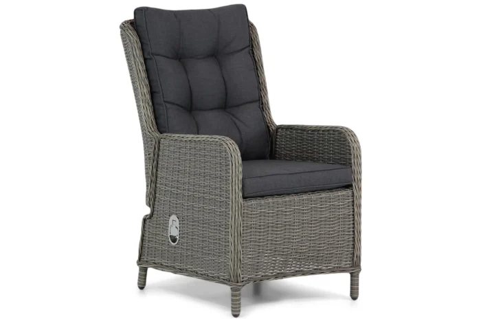 Garden Collections Kingston dining tuinstoel verstelbaar - Grijs-antraciet