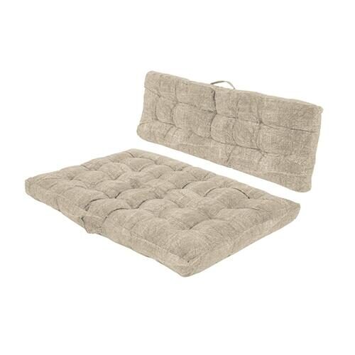 Buitengewoon de boet Set Palletkussens Beige/Bruin – tweekleurig