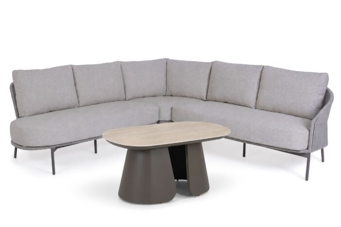 4 Seasons Outdoor Florence/Miyora hoek loungeset 4-delig – Transparant