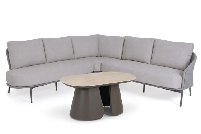 4 Seasons Outdoor Florence/Miyora hoek loungeset 4-delig - Transparant