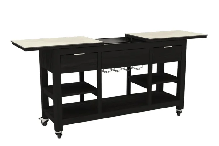 Passion Grills | Buitenkeuken Onderdeel | Leon Bar Eiland met Wielen | 150-200 x 50 cm