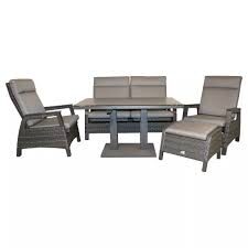 Buitengewoon de boet Paruguay Sofa Loungeset – bruin