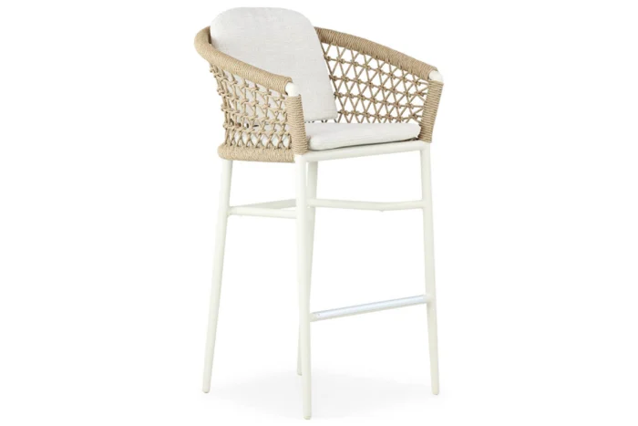 Coco Bali barstoel - Taupe-naturel-bruin