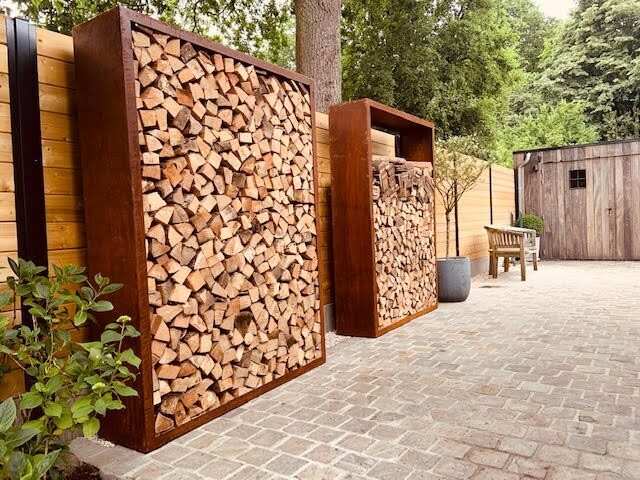 Geroba Houtopslag Egura roestkleurig 150×38,5×200 cm – hout
